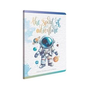 Gipta Тетрадка Spirit, A4, бяла хартия, широки редове, картонена корица, 60 листа