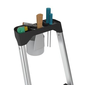 Стълба Twin, алуминиева, 2+1 стъпала