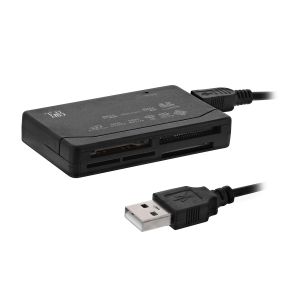 TNB Четец за карти, универсален, USB 2.0, черен