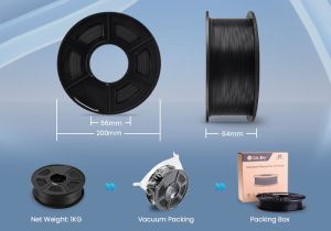 Филамент за 3D принтер, PLA+, 1.75 mm, 1 kg, сребрист