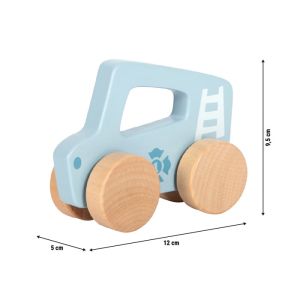 Small Foot Количка за бутане, дървена, синя