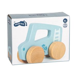 Small Foot Количка за бутане, дървена, синя