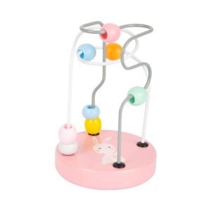 Small Foot Играчка с лабиринт Заек, дървена, с мъниста