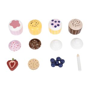 Small Foot Стойка за мъфини, дървена, 28 х 18 cm