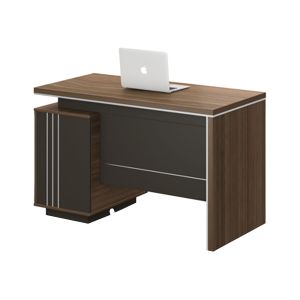 Бюро RFG Chicago, с контейнер, 1200 х 600 х 750 mm, ПДЧ 25 mm, дъб Рейн и тъмносиво