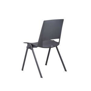 Посетителски стол RFG Sweet Black, полипропилен, до 120 kg, черен, 4 броя в комплект