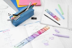 Eberhard Faber Несесер, с едно отделение, син, празен