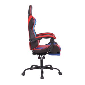 Геймърски стол RFG Max Game, екокожа, Multi-function механизъм, метална основа, до 150 kg, черно-червен