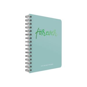 Gipta Тетрадка Until, 17 х 24 cm, кремава хартия, широки редове, твърда корица, със спирала, 120 листа