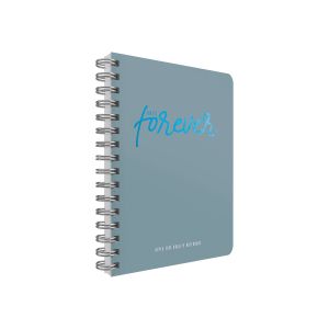 Gipta Тетрадка Until, 17 х 24 cm, кремава хартия, широки редове, твърда корица, със спирала, 120 листа