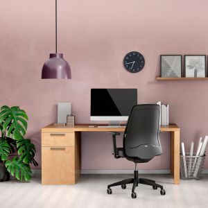 Ергономичен стол Interstuhl Every EV119, текстил, Synchronous механизъм, полиамидна основа, сив