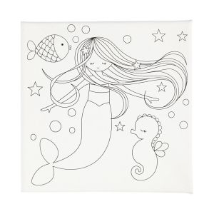 Creativ Company Платно с рисунка, русалка, 20 х 20 х 1.4 cm, 2 броя