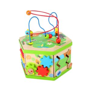 Small Foot Куб Сафари, дидактичен, дървен, 29 х 25 х 30 cm