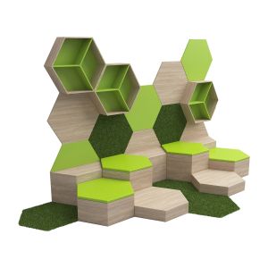 Модул за стена RFG Hexagon 09, 1000 х 868 х 18 mm