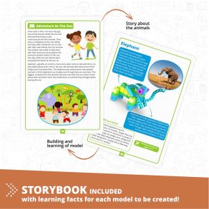 Engino Конструктор Steamlabs Junior - Научи за дивите животни