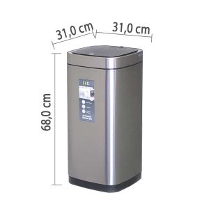 Кош за отпадъци Eko Ecosmart, сензорен, 40 L, 31 х 31 х 68 cm