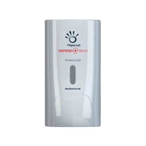 Диспенсър за сапун на пяна Papernet, бял, 11.6 х 13.9 х 22 cm