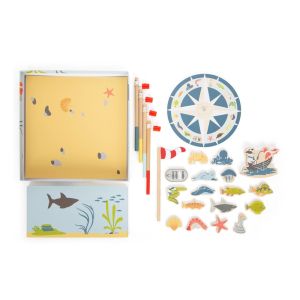 Small Foot Игра Риболов - Приятели, дървена, 30 х 30 х 15 cm