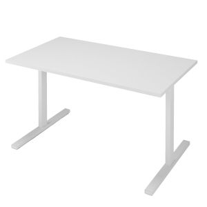 Бюро Narbutas T-Easy, 1400 x 800 x 740 mm, бял плот, крака с бял метал