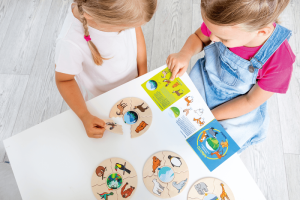 Beleduc Пъзел Местообитания, дървен