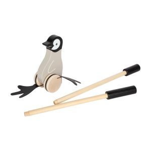 Small Foot Играчка пингвин за бутане, дървена