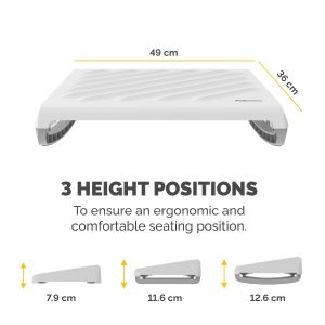 Fellowes Поставка за крака Breyta, бяла