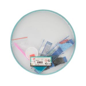 Moxy Платно за рисуване с мъниста Мандала, кръг, зелено