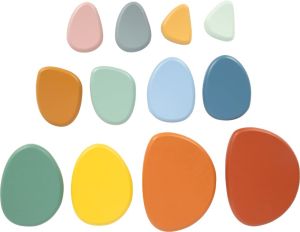 Small Foot Комплект речни камъни за баланс, 12 броя