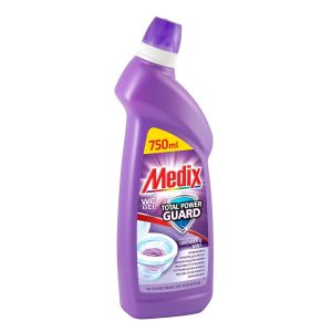 Препарат за почистване на тоалетна Medix Total Power Guard, лавандула, 750 ml, лилав