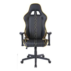 Геймърски стол RFG Xtreme, екокожа, полиамидна основа, до 130 kg, черно-жълт