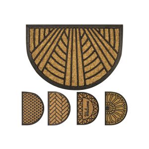 Изтривалка Olivo Half Moon, кокос и гума, 40 х 60 cm, асорти