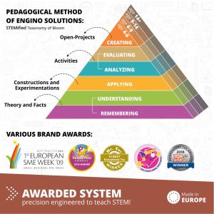 Engino Конструктор STEM Mechanics - Ролкови задвижвания