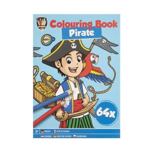 Moxy Книжка за оцветяване Пират, А5, 64 страници
