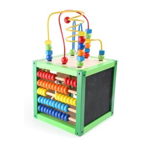 Small Foot Куб, дидактичен, дървен, 20 x 20 x 36 cm