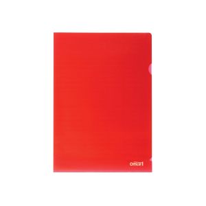 Office 1 Джоб за документи, L-образен, A4, 90 µm, червен, 10 броя