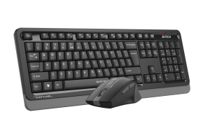 A4Tech Комплект - клавиатура и мишка Fstyler FGS1035Q, 2.4 GHz, сиви