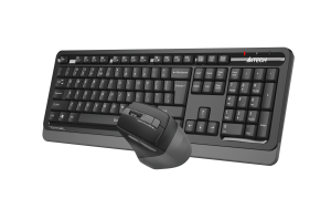 A4Tech Комплект - клавиатура и мишка Fstyler FGS1035Q, 2.4 GHz, сиви