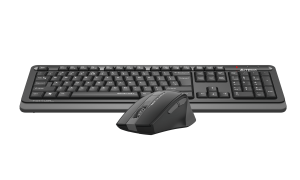 A4Tech Комплект - клавиатура и мишка Fstyler FGS1035Q, 2.4 GHz, сиви