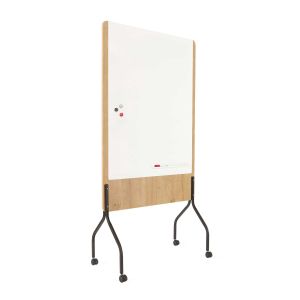 Rocada Бяла дъска Natural, магнитна, двустранна, на колела, 109 x 100 cm