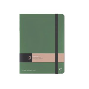 Gipta Тетрадка Class 84, 17 x 24 cm, кремава хартия, широки редове, кожeна корица, 96 листа