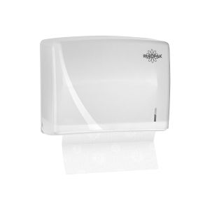 Диспенсър за кърпи за ръце Rulopak Elite, бял, за 200 кърпи, 28 х 16 х 23 cm