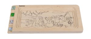 Beleduc Пъзел Четири сезона, на слоеве, дървен