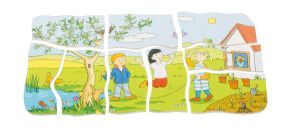 Beleduc Пъзел Четири сезона, на слоеве, дървен