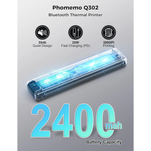 Phomemo Мобилен принтер Q302-SRB, A4