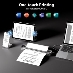 Phomemo Мобилен принтер Q302-SRB, A4