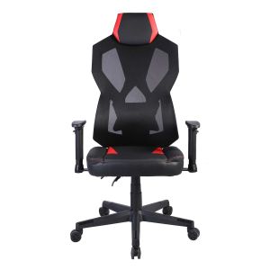 Геймърски стол RFG Viper, екокожа и меш, полиамидна основа, до 130 kg, черно-червен