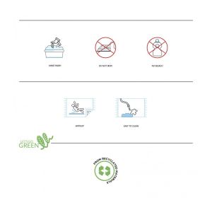 Изтривалка Olivo Millepunte, гумена, 40 х 70 cm