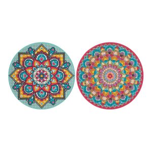 Moxy Платно за рисуване с мъниста Мандала, кръг, асорти, 24 броя