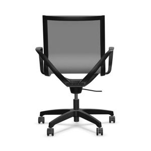 Ергономичен стол Rim Zero ZG 1352, меш, пластмасова основа, сив, сглобена мостра