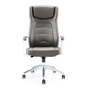 Директорски стол RFG Dios HB, екокожа, Synchronous механизъм, до 150 kg, сив